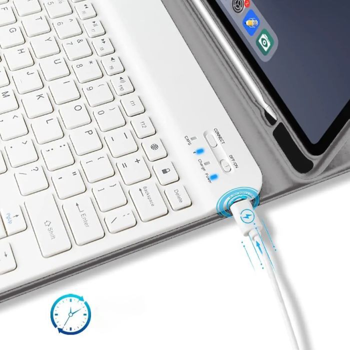 Чехол для планшета BeCover with keyboard Apple iPad Pro 11" M4 2024 Gray (712999) изображение 5