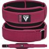 Атлетический пояс RDX RX5 Double Belt неопреновий Pink S (WBD-RX5P-S) изображение 8