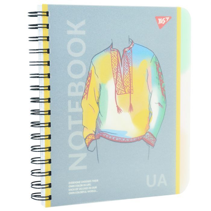 Блокнот Yes А5 Notebook UA 144 листа пластиковая обложка (681951) изображение 3