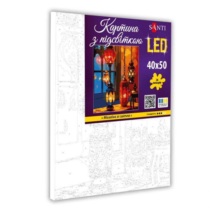 Картина по номерам Santi Мозаїка зі світла 40*50см LED (955087) зображення 2