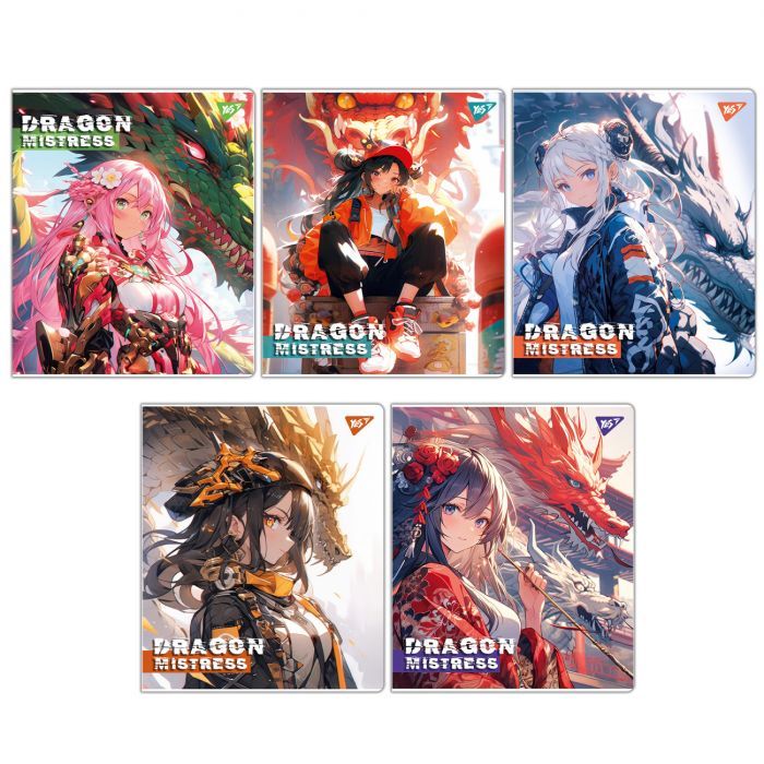 Зошит Yes Dragon mistress А5 18 аркушів клітинка (767516)