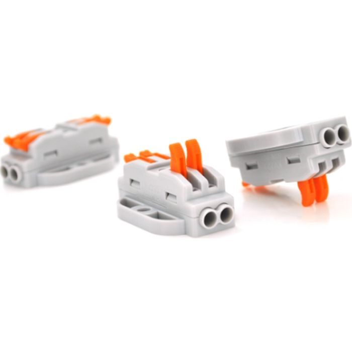 Соединитель кабеля 2-line аналог WAGO K223-2P , 10штпак Voltronic (K223-2P/10)