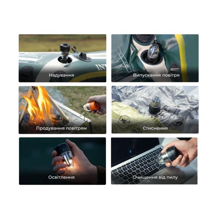 Фонарь Flextail Max Pump 3 з функцією насосу чорний (MP3G650-BK-i) изображение 12