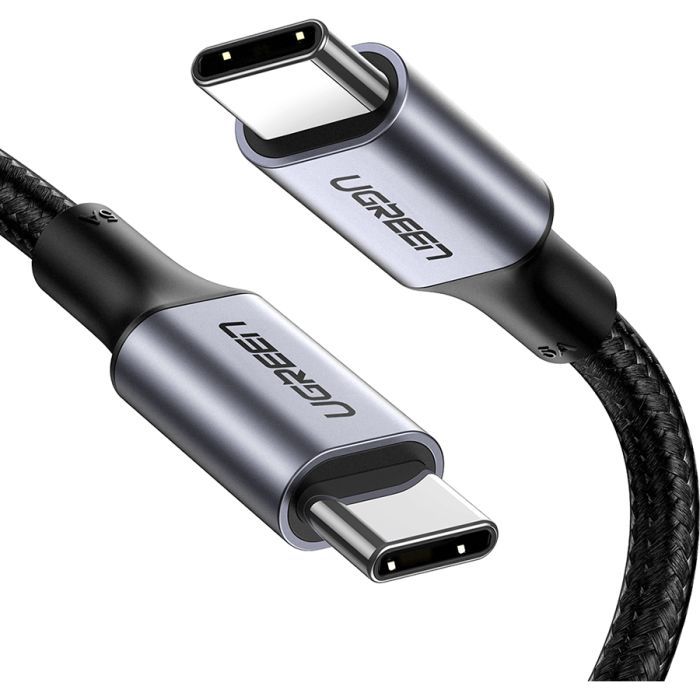 Дата кабель USB-C to USB-C 1.5m US316 100W Space Gray Ugreen (UGR-70428)
