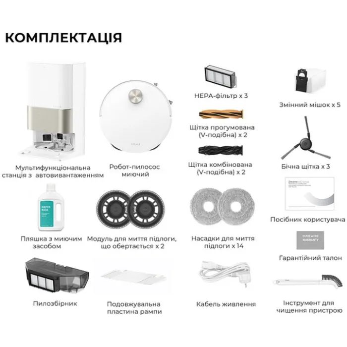 Пылесос Dreame X50 Ultra Complete White (RLX85CE-4-WH) изображение 2