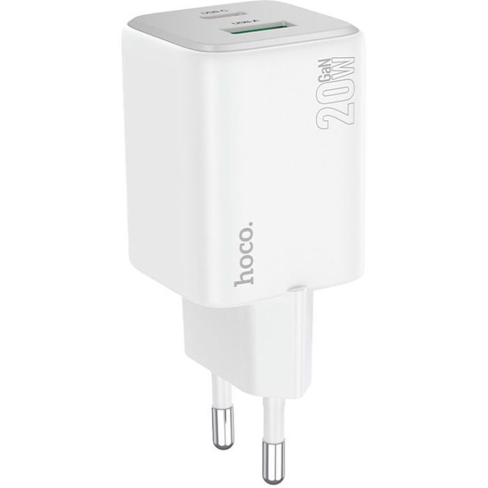 Зарядное устройство HOCO N41 Almighty 1xUSB-C PD20W + 1xUSB QC3.0 Black (6942007617024)