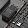 Зарядное устройство BOROFONE BA68A Glacier USB + cable USB to Lightning 10.5W Black (6974443385687) изображение 3