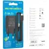 Зарядное устройство BOROFONE BA68A Glacier USB + cable USB to Lightning 10.5W Black (6974443385687) изображение 4