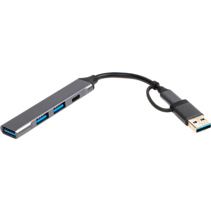 Концентратор Dynamode USB Type-C + USB-A to 1хUSB-C 3.0 1хUSB-A 3.0 2xUSB-A 2.0 dark grey (DM-UH-314AC) изображение 2