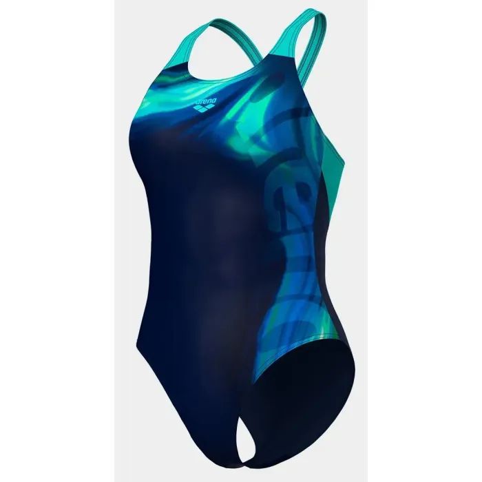Купальник Arena Dreamhline Swimsuit V Back 008328-780 синій, бірюзовий 36 (3468337419013) зображення 7