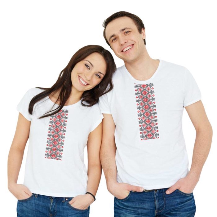 Футболка Sol's Regent Вишиванка вертикально чорний XL (11380309/313XL) изображение 2