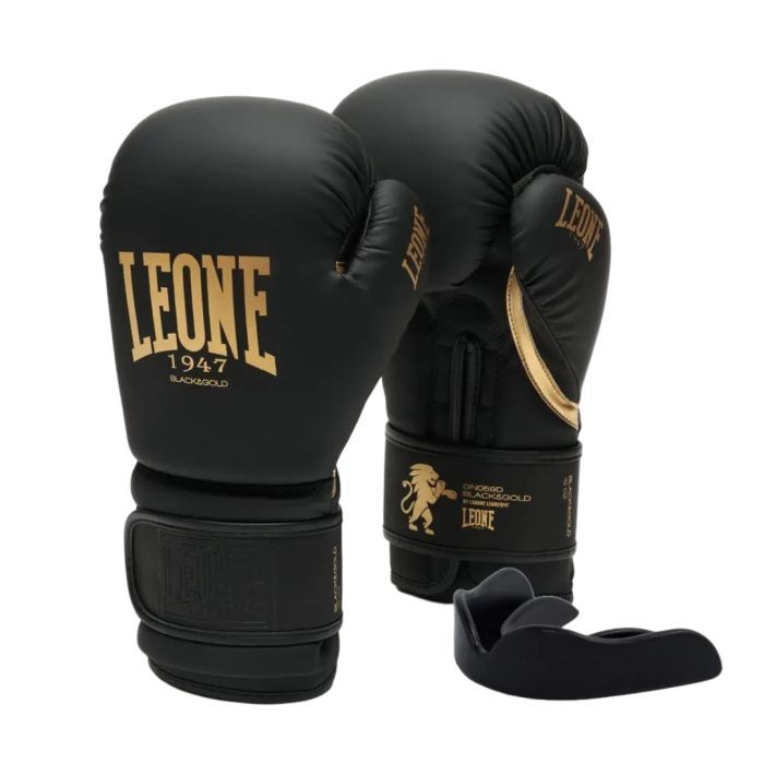 Боксерські рукавички Leone GN059W White/Gold 16 унцій (GN059W_White_16oz)