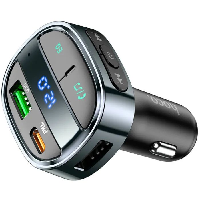 FM модулятор HOCO E70, Black, Box изображение 3