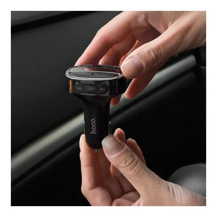 FM модулятор HOCO E70, Black, Box изображение 8