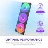 Кулер до корпусу NZXT F420 RGB Core Fan (Single Frame) - Black (RF-U42HF-B1) зображення 4