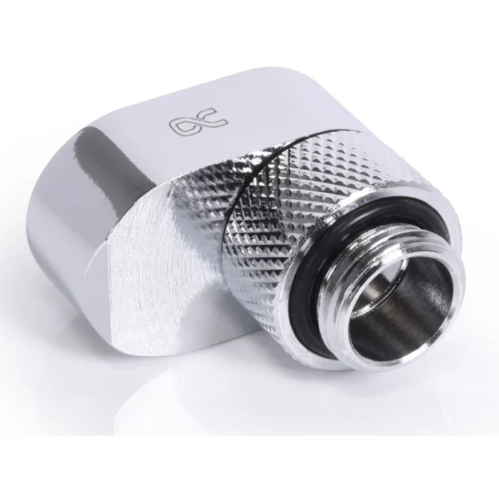 Фітинг для СРО Alphacool Eiszapfen 16mm off set fitting rotatable - chrome (17602) зображення 2