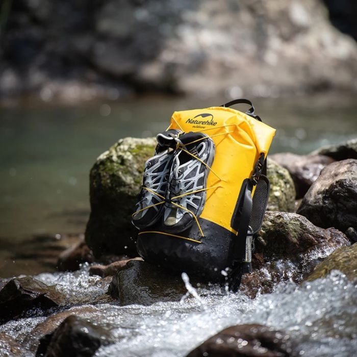 Рюкзак туристичний Naturehike водонепроникний NH21FSB04, 40л, жовтий (6927595788257) зображення 6