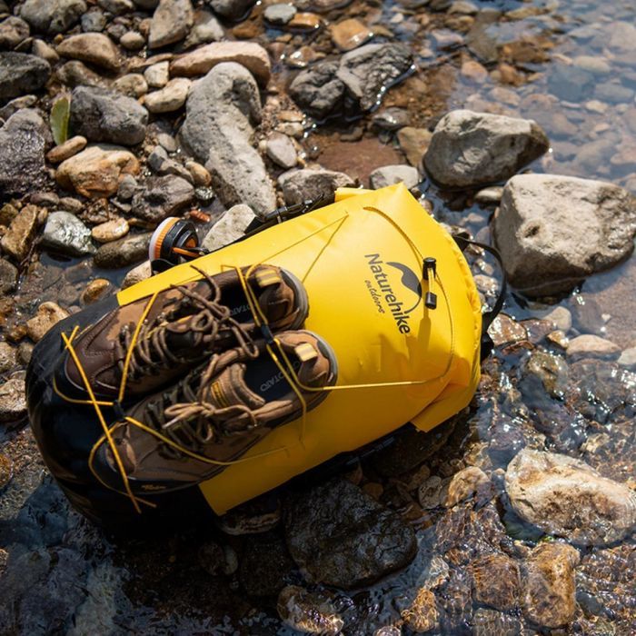 Рюкзак туристичний Naturehike водонепроникний NH21FSB04, 40л, жовтий (6927595788257) зображення 9