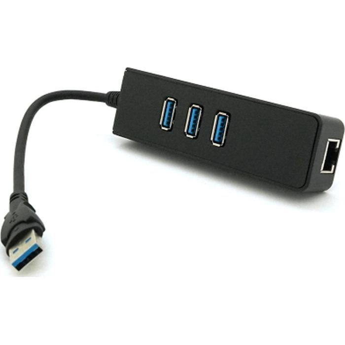 Концентратор Voltronic USB 3.0 to 3xUSB + Ethernet black (YT-3H3+1) изображение 2