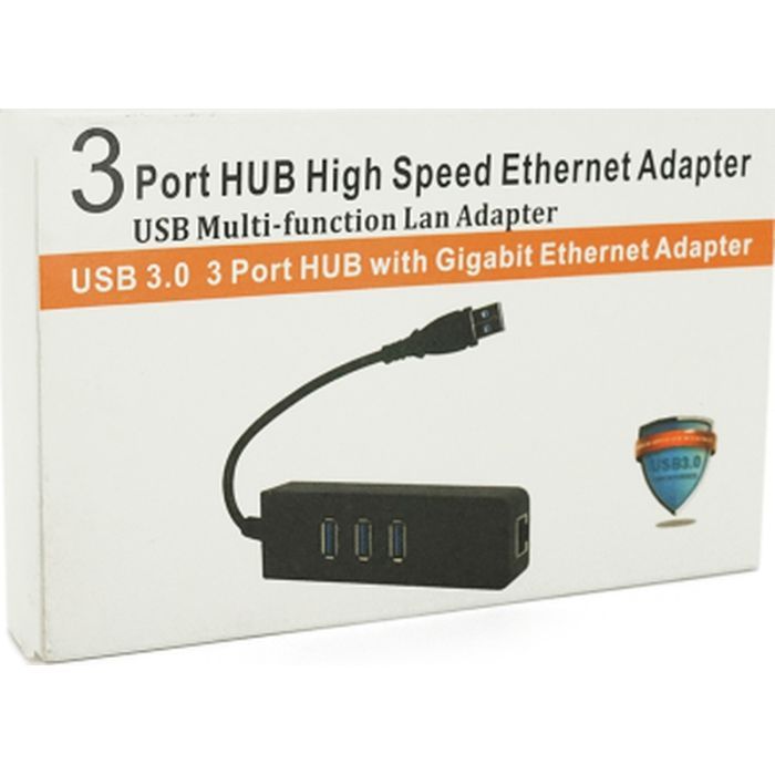 Концентратор Voltronic USB 3.0 to 3xUSB + Ethernet black (YT-3H3+1) изображение 4