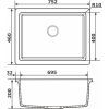 Мийка кухонна GRANADO Under top XL ivory (gr3704) зображення 6