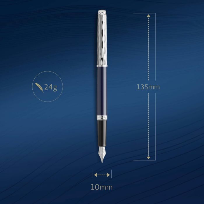 Ручка пір'яна Waterman HEMISPHERE LEssence du Bleu PT  FP F (12 088) зображення 6