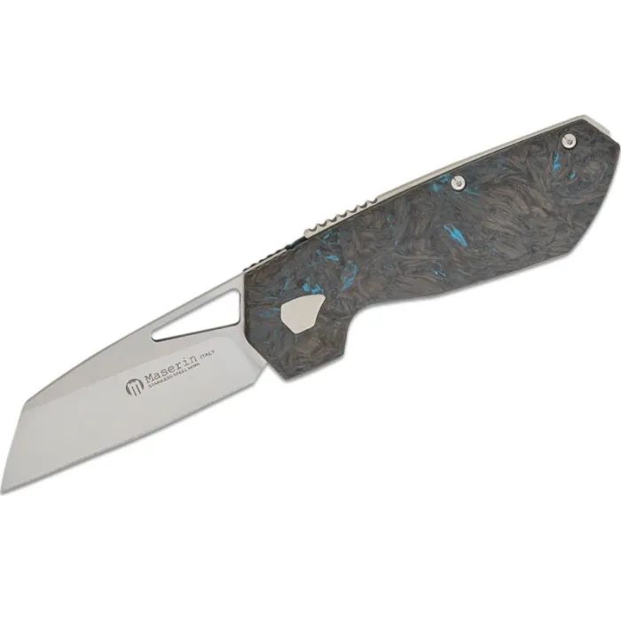 Ніж Maserin W2, M390, fat carbon, чорний (371/N)