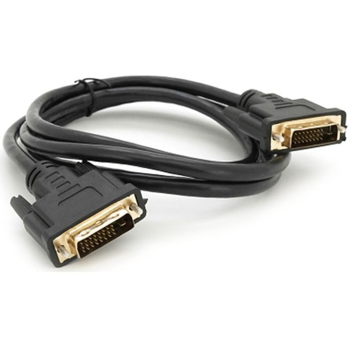 Кабель мультимедийный DVI M to DVI M 1.5m 24+1pin black Merlion (YT-DVI(M)/(M)NY-1.5mB) изображение 2