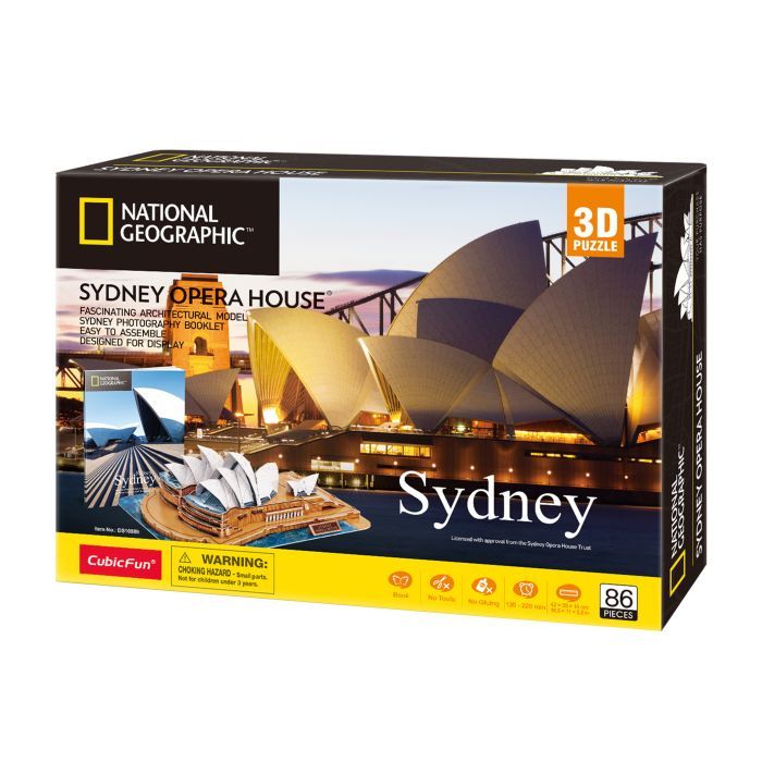 Пазл Cubic Fun трехмерный National Geographic Сидней (DS1088h)