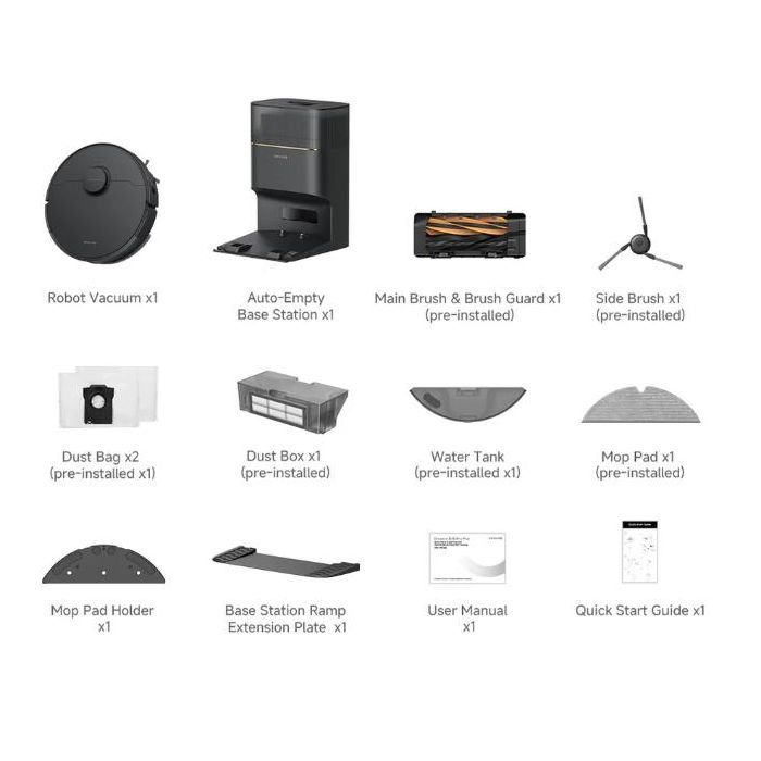 Пылесос Dreame Bot D20 Pro Plus Black (RLD43SD-BL) изображение 12