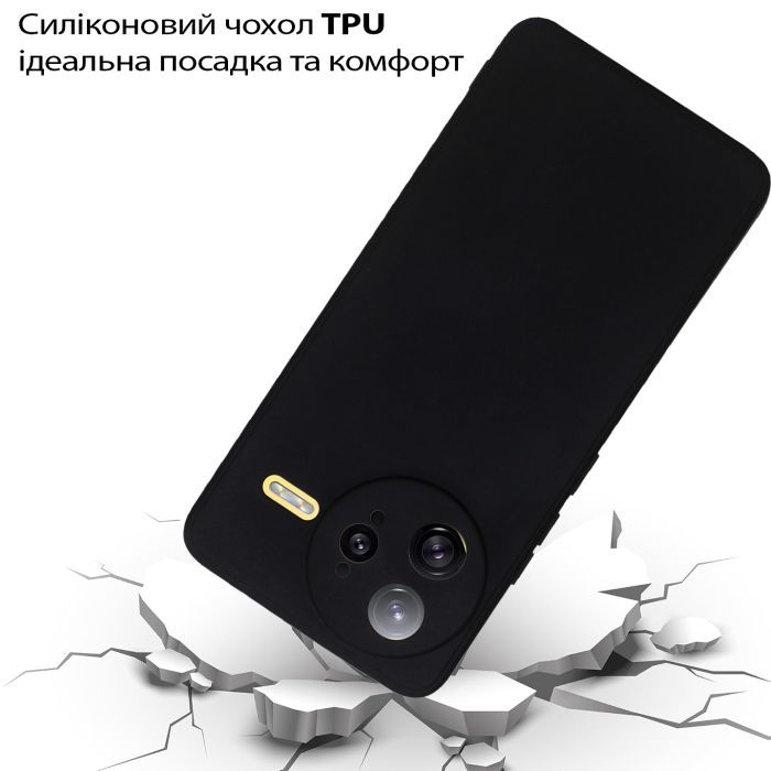 Чохол до мобільного телефона BeCover Silicone Poco F7 Ultra Black (713792) зображення 3