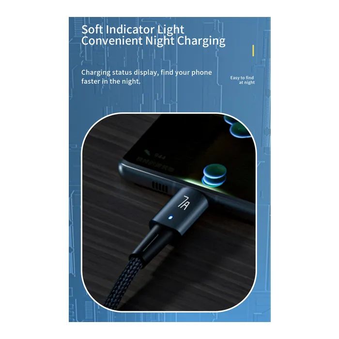 Дата кабель USB 2.0 AM to USB-C 2.0m 100W black Essager (EXC7A-CGA01-P) изображение 6