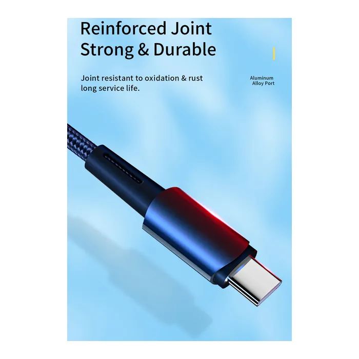 Дата кабель USB 2.0 AM to USB-C 2.0m 100W black Essager (EXC7A-CGA01-P) изображение 8