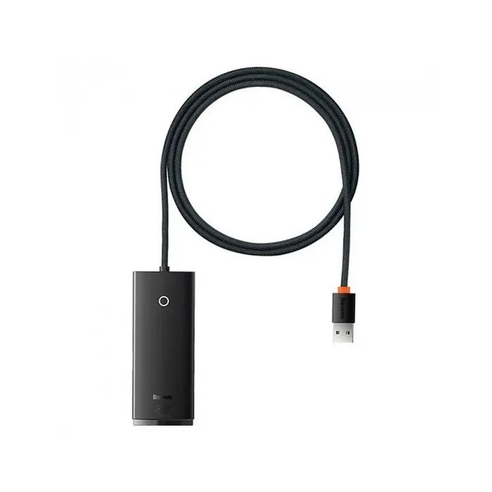 Концентратор Baseus USB 3.0 to 4xUSB 3.0 1.0m black (WKQX030101)