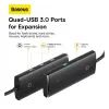 Концентратор Baseus USB 3.0 to 4xUSB 3.0 1.0m black (WKQX030101) изображение 5