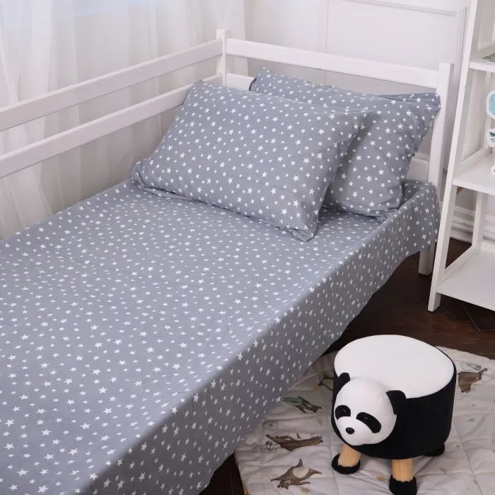 Постельное белье MirSon 012 Grey Stars Фланель 160х220 Полуторный Евро (2200009653094) изображение 10