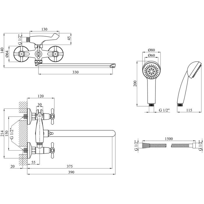 Смеситель Kroner Royce-C072 (CV029048) изображение 8