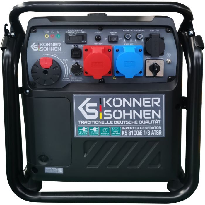 Генератор Konner&Sohnen інверторний KS 8100iE 1/3 ATSR, 230/400В, 8/8.5kW, АВР(ATS) електростартер (KS8100IE1/3ATSR) зображення 5
