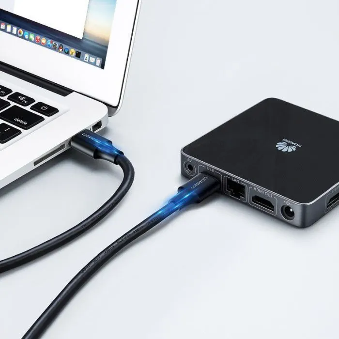 Дата кабель USB 2.0 AM/AM 1.0m black Ugreen (10309) зображення 5