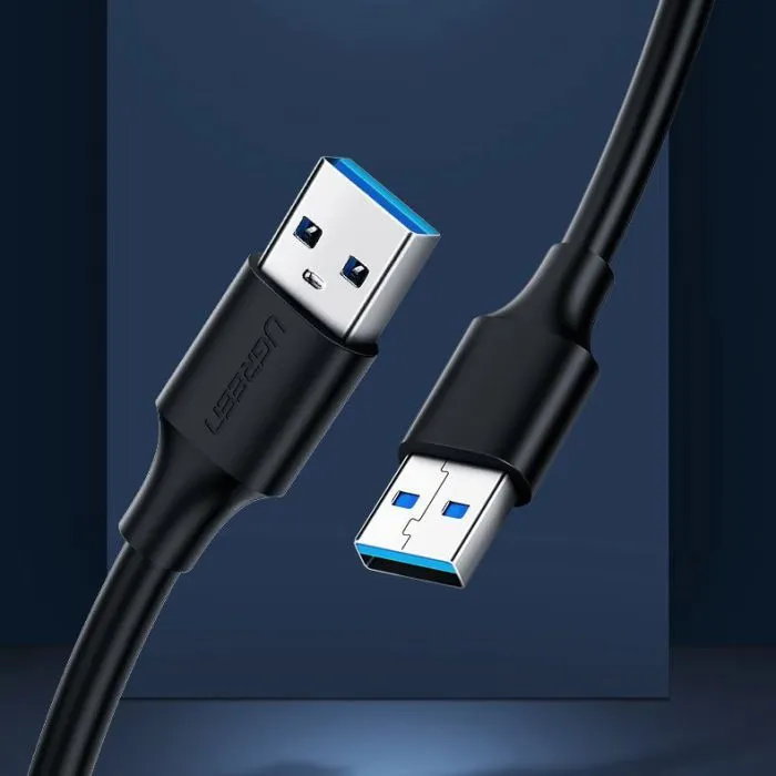 Дата кабель USB 2.0 AM/AM 1.0m black Ugreen (10309) зображення 9