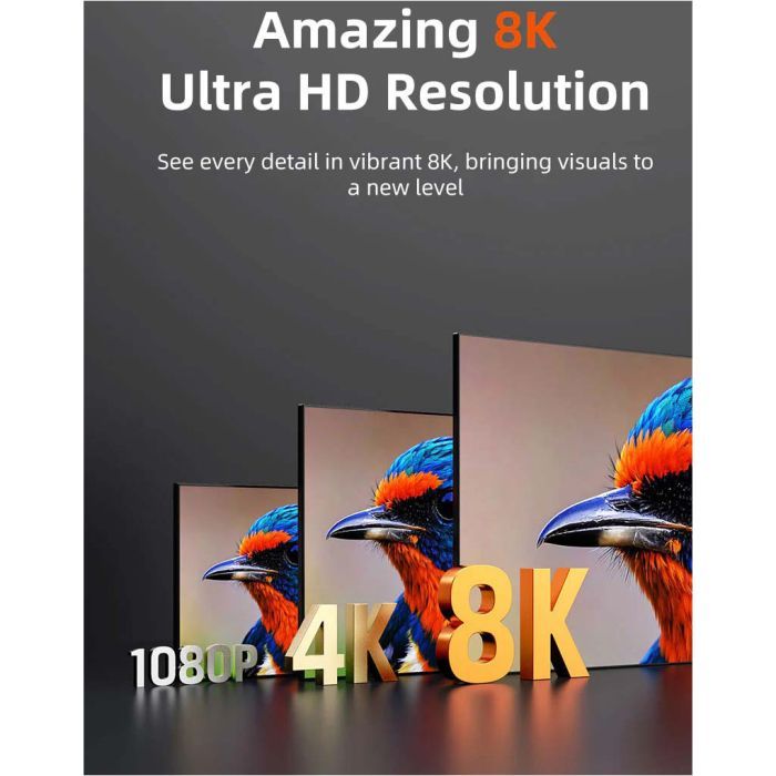 Кабель мультимедійний HDMI M to HDMI M 2.0m V2.1 8K60Hz Cabletime (CA915910) зображення 2