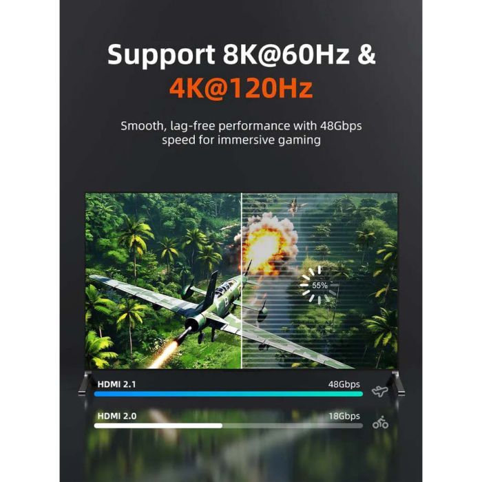 Кабель мультимедійний HDMI M to HDMI M 2.0m V2.1 8K60Hz Cabletime (CA915910) зображення 4