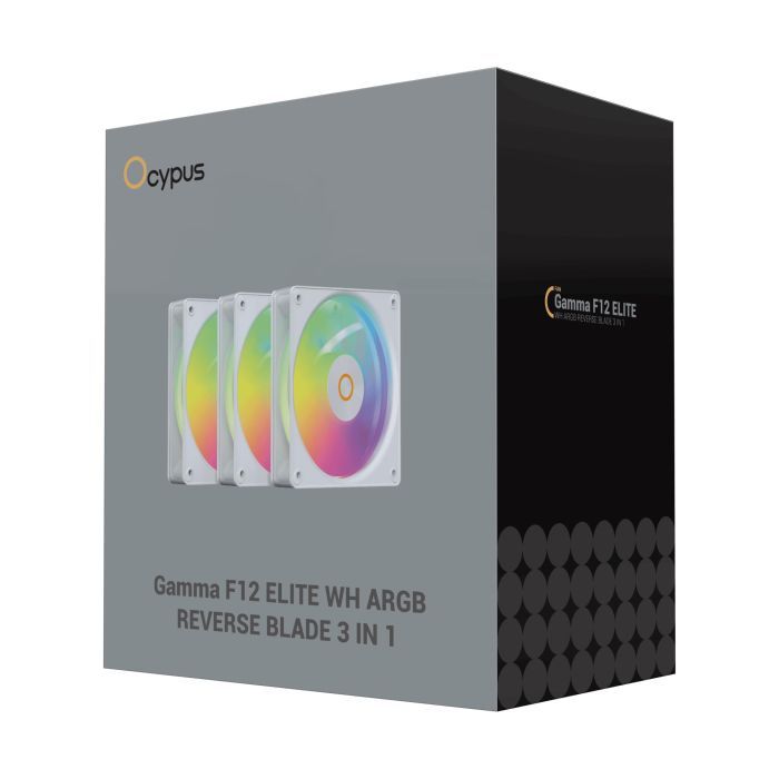 Кулер до корпусу OCYPUS GAMMA F12 ELITE WH A (GAMMA-F12-WH3AM01E-GL) зображення 8