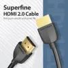 Кабель мультимедийный HDMI M to HDMI M 0.5m 4K60Hz black Vention (AAIBD) изображение 2