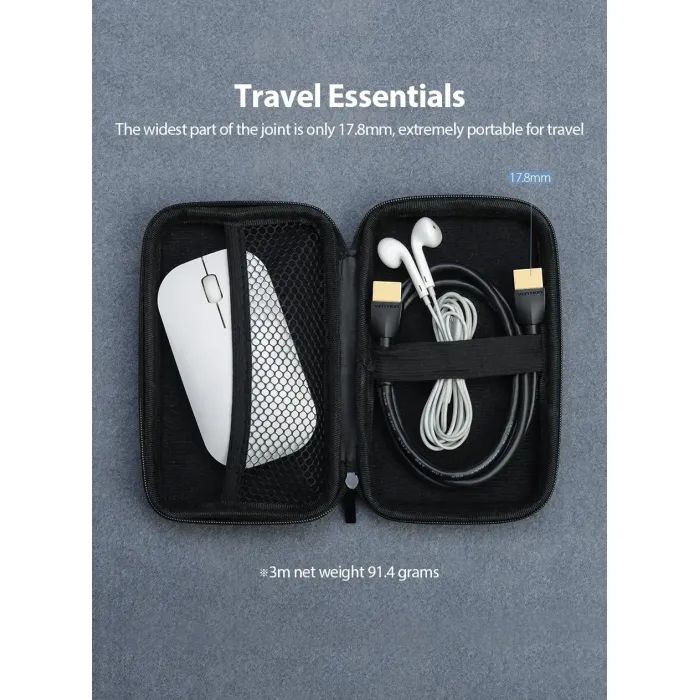 Кабель мультимедийный HDMI M to HDMI M 0.5m 4K60Hz black Vention (AAIBD) изображение 4