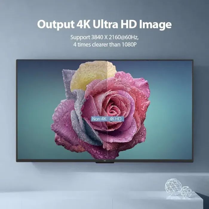 Кабель мультимедийный HDMI M to HDMI M 0.5m 4K60Hz black Vention (AAIBD) изображение 7