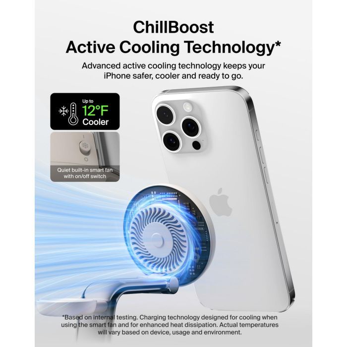 Зарядное устройство Belkin UltraCharge Pro Wireless 3-in-1 25W sand (WIZ040KQSD) изображение 4