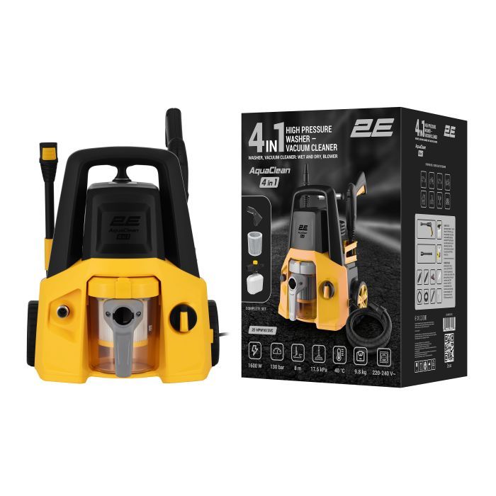 Мойка высокого давления 2E AquaClean 1600Вт, 130бар, 480л/час, шланг 8м (2E-HPW1613VC) изображение 12