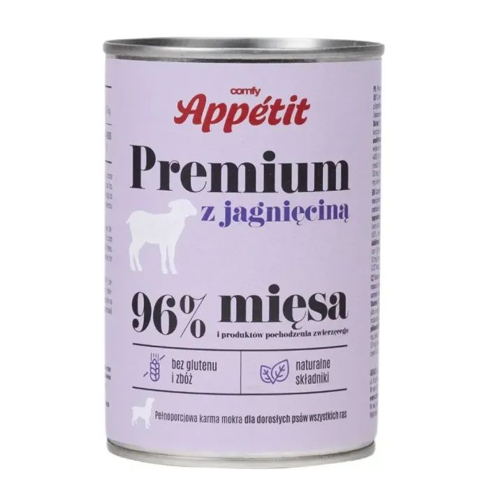Консервы для собак Comfy Appetit Premium с ягненком 400 г (5905546340595)