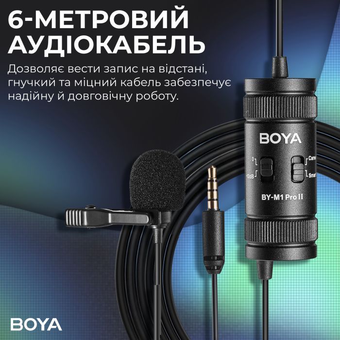 Микрофон Boya BY-M1 Pro II Black (BY-M1 Pro II) изображение 9